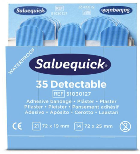 [51030127] Salvequick detecteerbare pleisters navulling (doos)